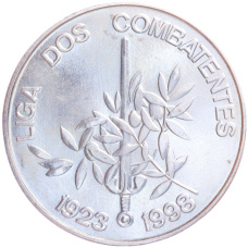 Монета 1000 эскудо 1998 года Португалия «75 лет Лиге Комбатанты» (аверс)