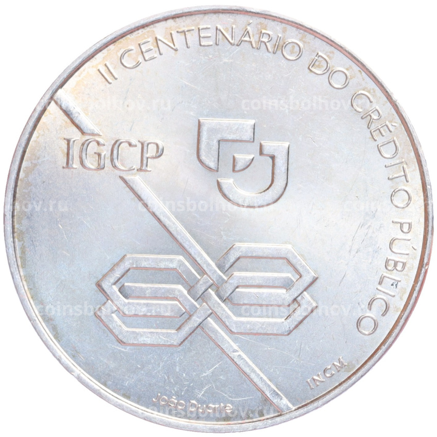 Монета 1000 эскудо 1997 года Португалия «200 лет Государственному кредитованию»