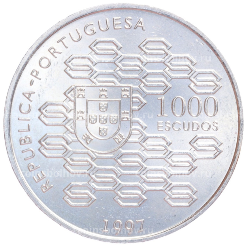 Монета 1000 эскудо 1997 года Португалия «200 лет Государственному кредитованию» (вид 2)