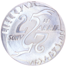 Монета 1000 эскудо 1999 года Португалия «25 лет Революции 25 апреля» (аверс)