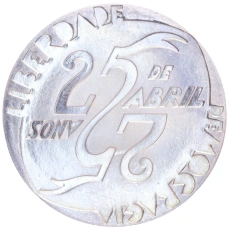 Монета 1000 эскудо 1999 года Португалия «25 лет Революции 25 апреля» (аверс)