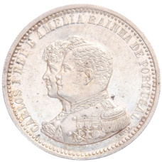 Монета 500 рейс 1898 года Португалия «400 лет Открытию Индии» (аверс)