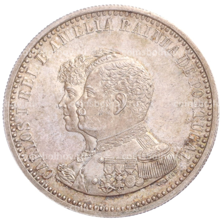 Монета 500 рейс 1898 года Португалия «400 лет Открытию Индии»