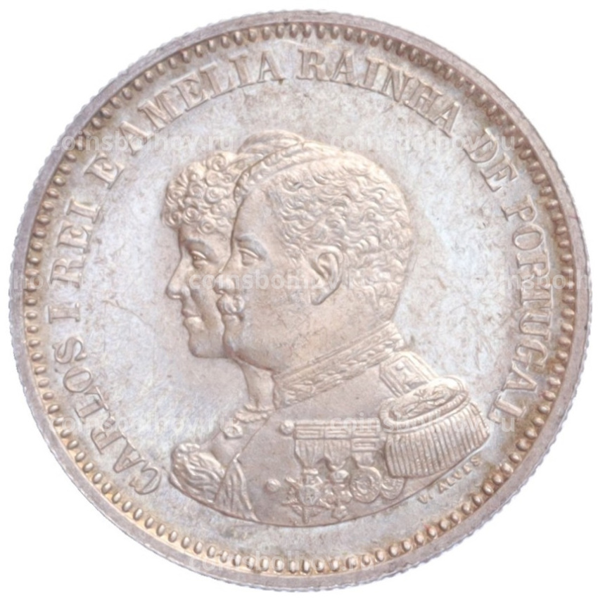 Монета 200 рейс 1898 года Португалия «400 лет Открытию Индии»