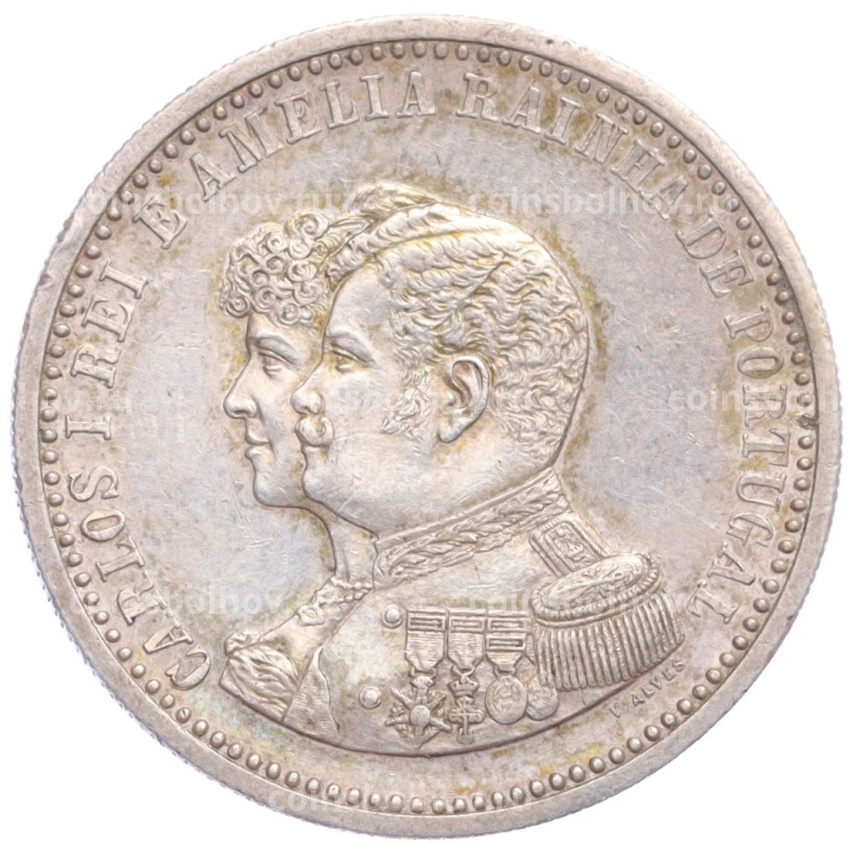 Монета 500 рейс 1898 года Португалия «400 лет Открытию Индии»