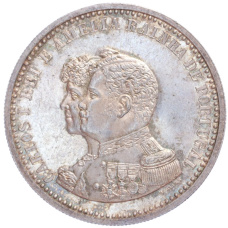 Монета 500 рейс 1898 года Португалия «400 лет Открытию Индии» (аверс)