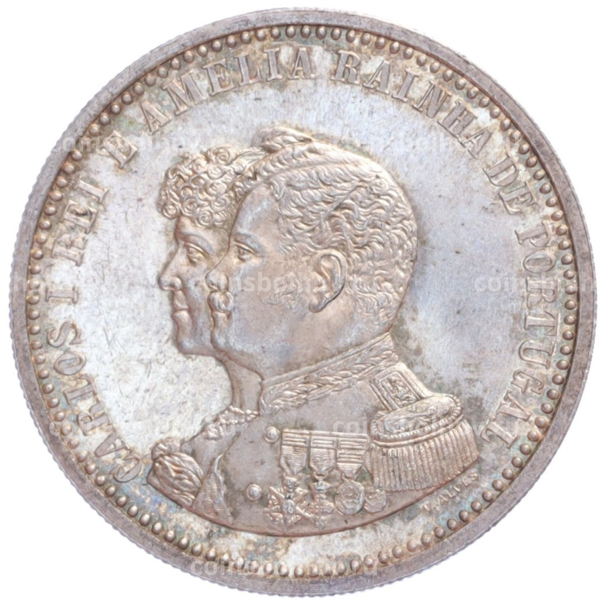 Монета 500 рейс 1898 года Португалия «400 лет Открытию Индии»