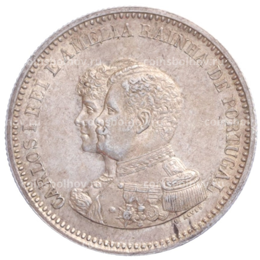 Монета 200 рейс 1898 года Португалия «400 лет Открытию Индии»