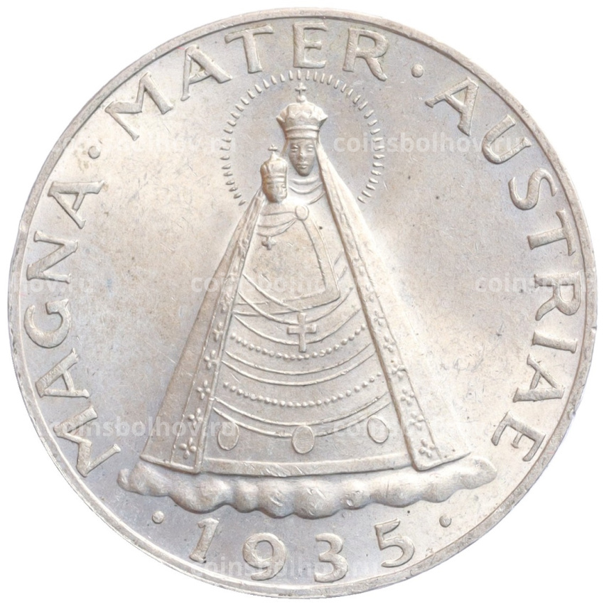 Монета 5 шиллингов 1935 года Австрия