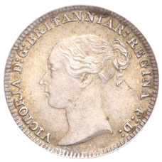 Монета 1 пенни 1887 года Великобритания «Маунди» (реверс)