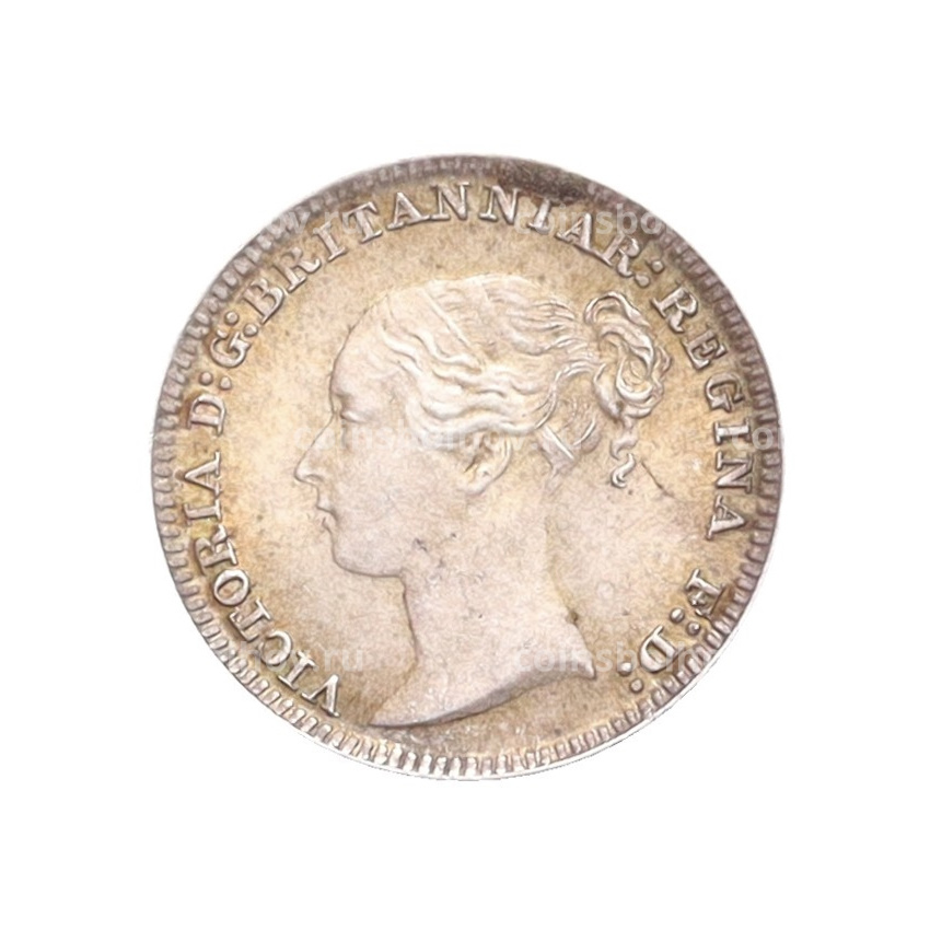 Монета 1 пенни 1887 года Великобритания «Маунди» (вид 2)