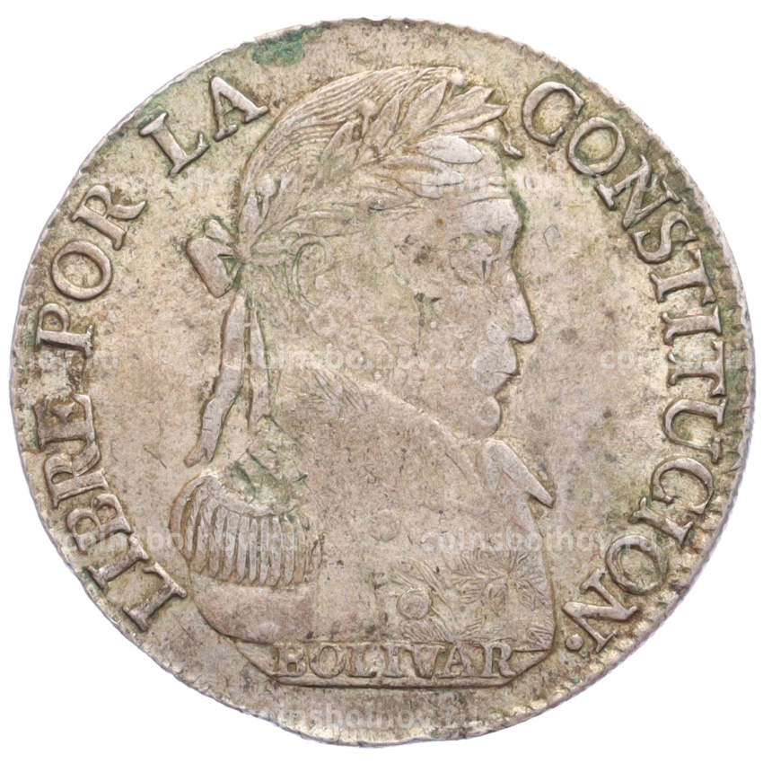 Монета 4 суэльдо 1830 года Боливия