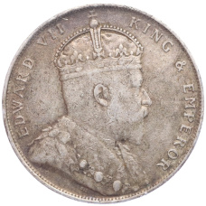 Монета 1 доллар 1908 года Стрейтс Сетлментс (реверс)