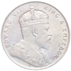 Монета 1 доллар 1909 года Стрейтс Сетлментс (реверс)