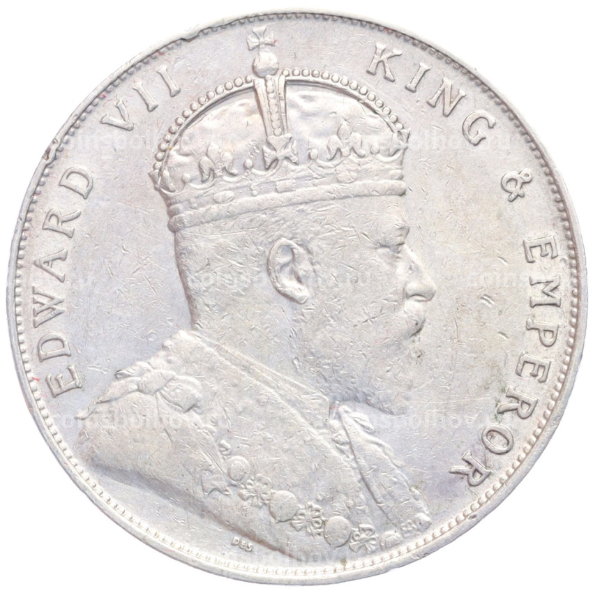 Монета 1 доллар 1909 года Стрейтс Сетлментс (вид 2)