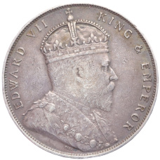 Монета 1 доллар 1907 года Стрейтс Сетлментс (реверс)