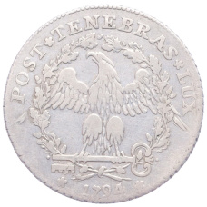 Монета 15 солей 1794 года Женевская республика (реверс)