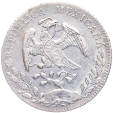 Монета 8 реалов 1894 года Мексика (реверс)