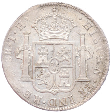 Монета 8 реалов 1806 года Испанская Мексика (реверс)