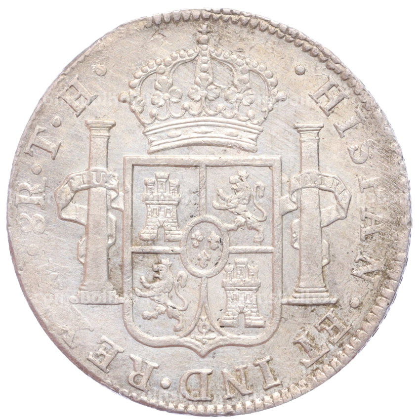 Монета 8 реалов 1806 года Испанская Мексика (вид 2)