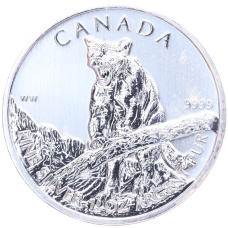 Монета 5 долларов 2012 года Канада «Природа Канады — Пума» (аверс)