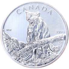 Монета 5 долларов 2012 года Канада «Природа Канады — Пума» (аверс)