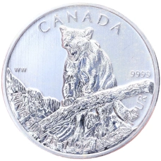 Монета 5 долларов 2012 года Канада «Природа Канады — Пума» (аверс)