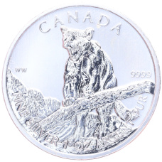 Монета 5 долларов 2012 года Канада «Природа Канады — Пума» (аверс)