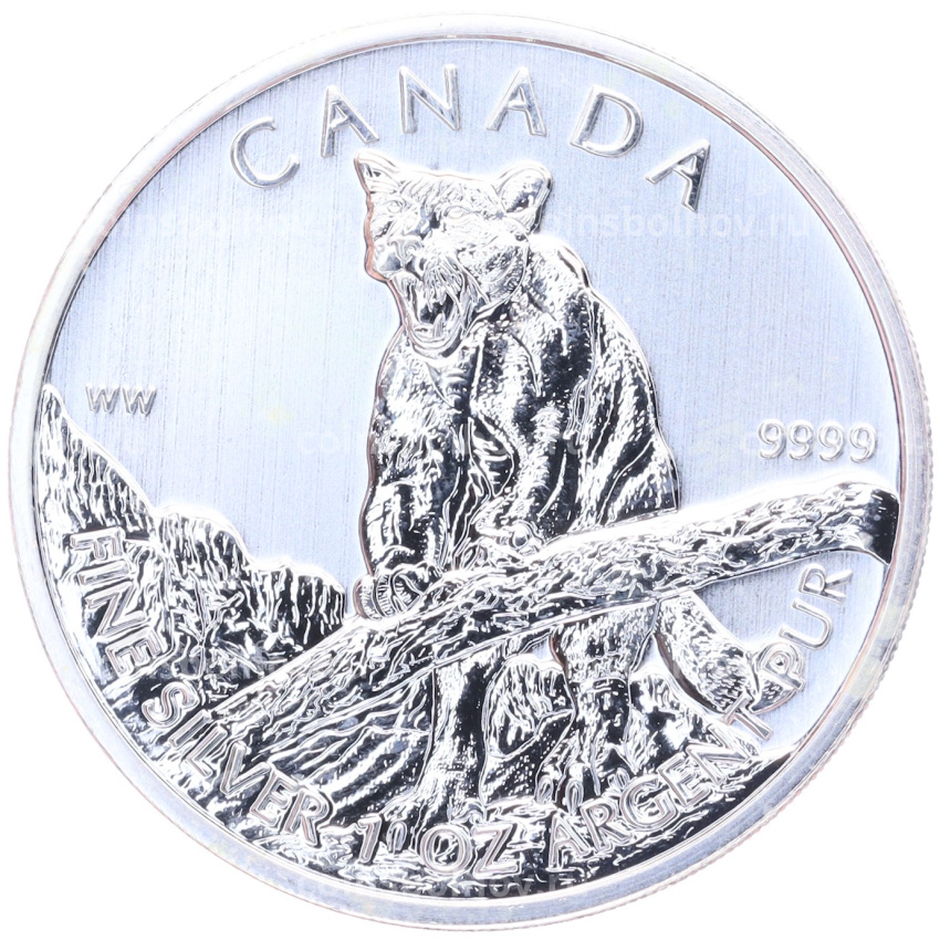 Монета 5 долларов 2012 года Канада «Природа Канады — Пума»