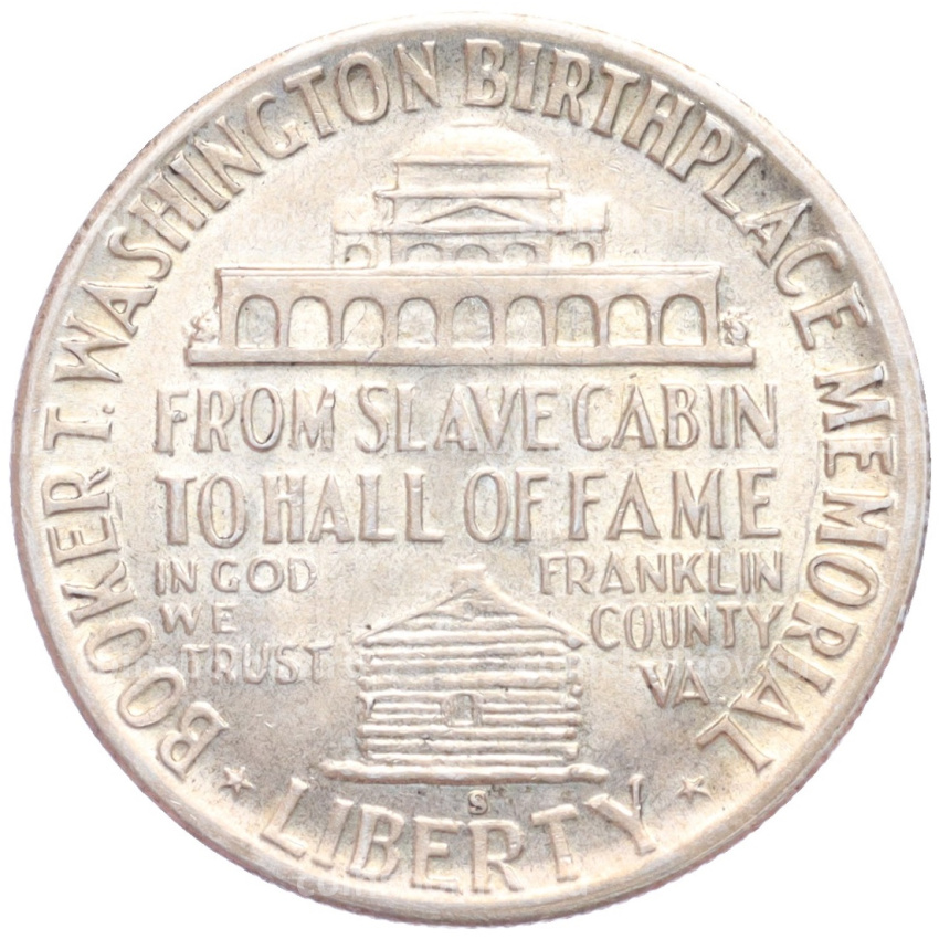 Монета 1/2 доллара (50 центов) 1950 года S США «Букер Талиафер Вашингтон» (вид 2)