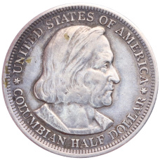 Монета 1/2 доллара (50 центов) 1893 года США «Колумбийская выставка в Чикаго» (реверс)