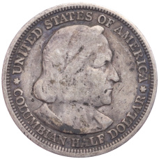 Монета 1/2 доллара (50 центов) 1893 года США «Колумбийская выставка в Чикаго» (реверс)