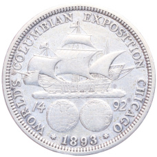 Монета 1/2 доллара 1893 года США «Колумбийская выставка в Чикаго» (аверс)