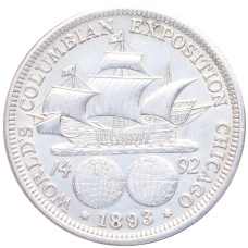 Монета 1/2 доллара 1893 года США «Колумбийская выставка в Чикаго» (аверс)