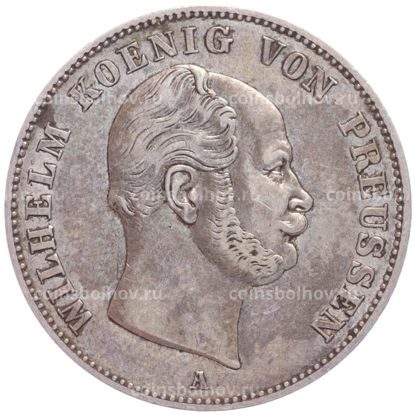 Монета 1 союзный талер 1861 года А Пруссия