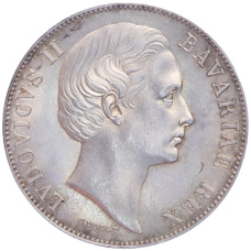 Монета 1 талер 1868 года Бавария (реверс)