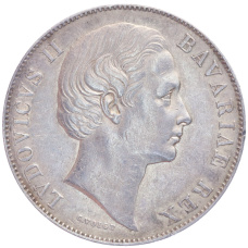 Монета 1 талер 1865 года Бавария (реверс)