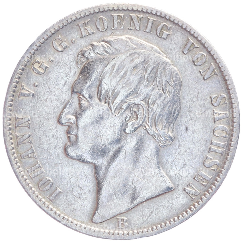 Монета 1 талер 1869 года В Саксония
