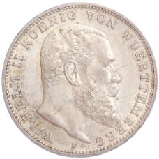 Монета 3 марки 1912 года F Германия (Вюртемберг) (аверс)