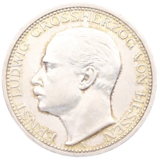 Монета 3 марки 1910 года A Германия (Гессен) (аверс)