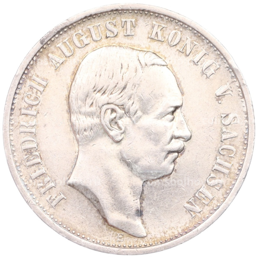 Монета 3 марки 1911 года E Германия (Cаксония)