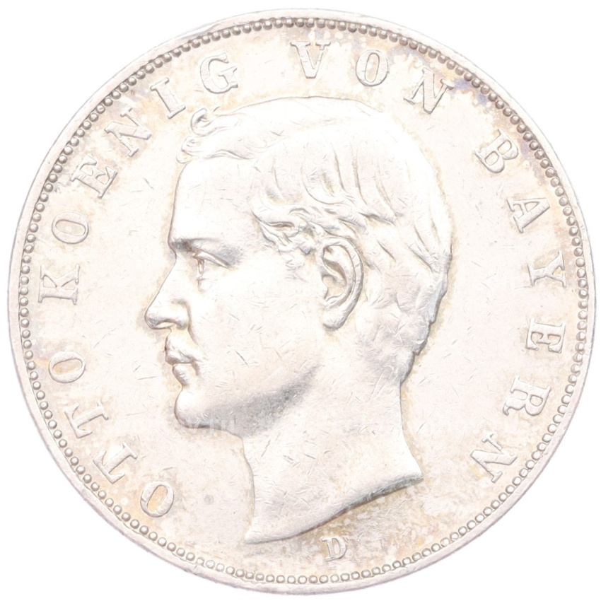 Монета 3 марки 1912 года D Германия (Бавария)