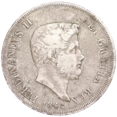 Монета 120 грано 1842 года Королевство Обеих Сицилий (аверс)
