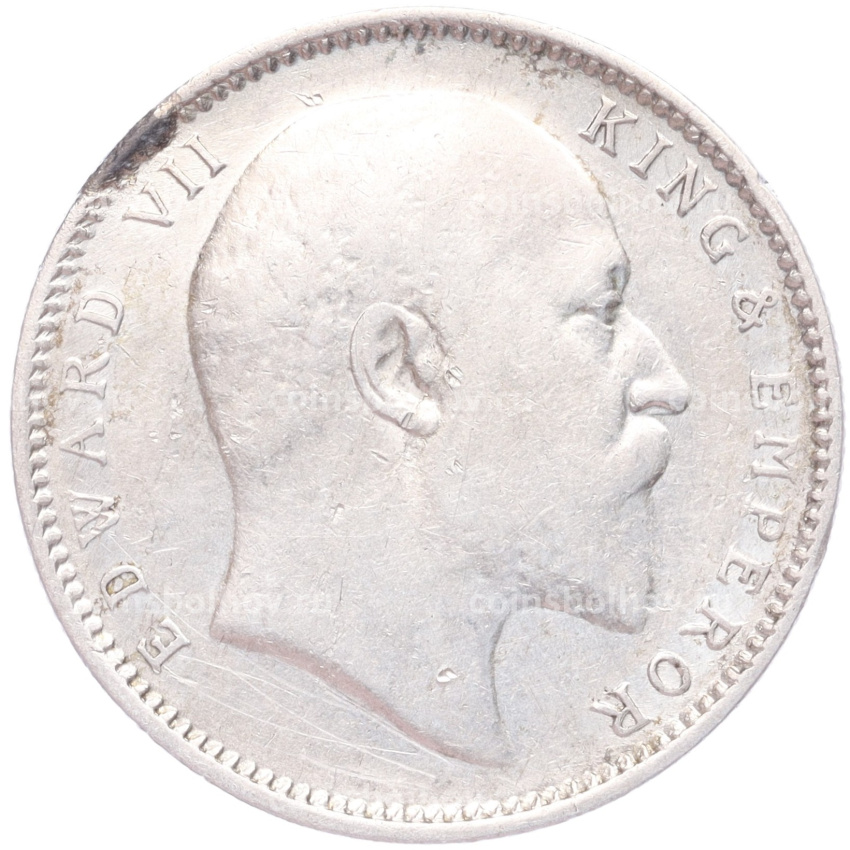 Монета 1 рупия 1906 года Британская Индия (вид 2)