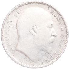 Монета 1 рупия 1907 года В Британская Индия (реверс)