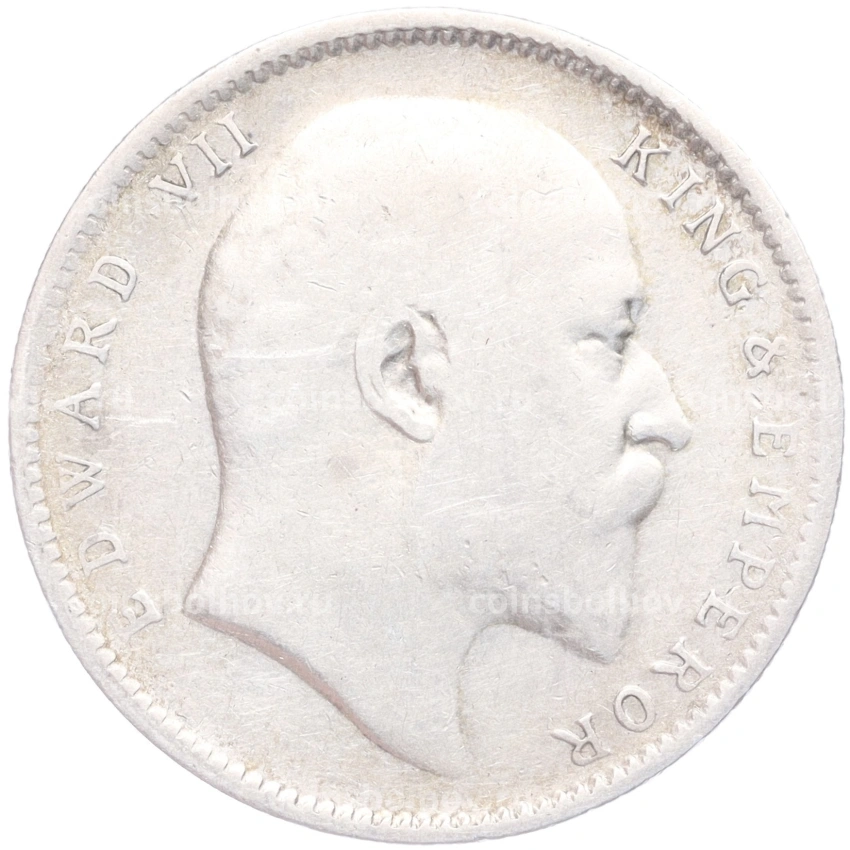 Монета 1 рупия 1906 года В Британская Индия (вид 2)