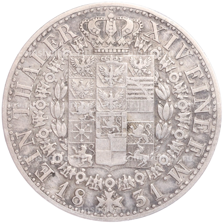 Монета 1 талер 1831 года A Пруссия (вид 2)