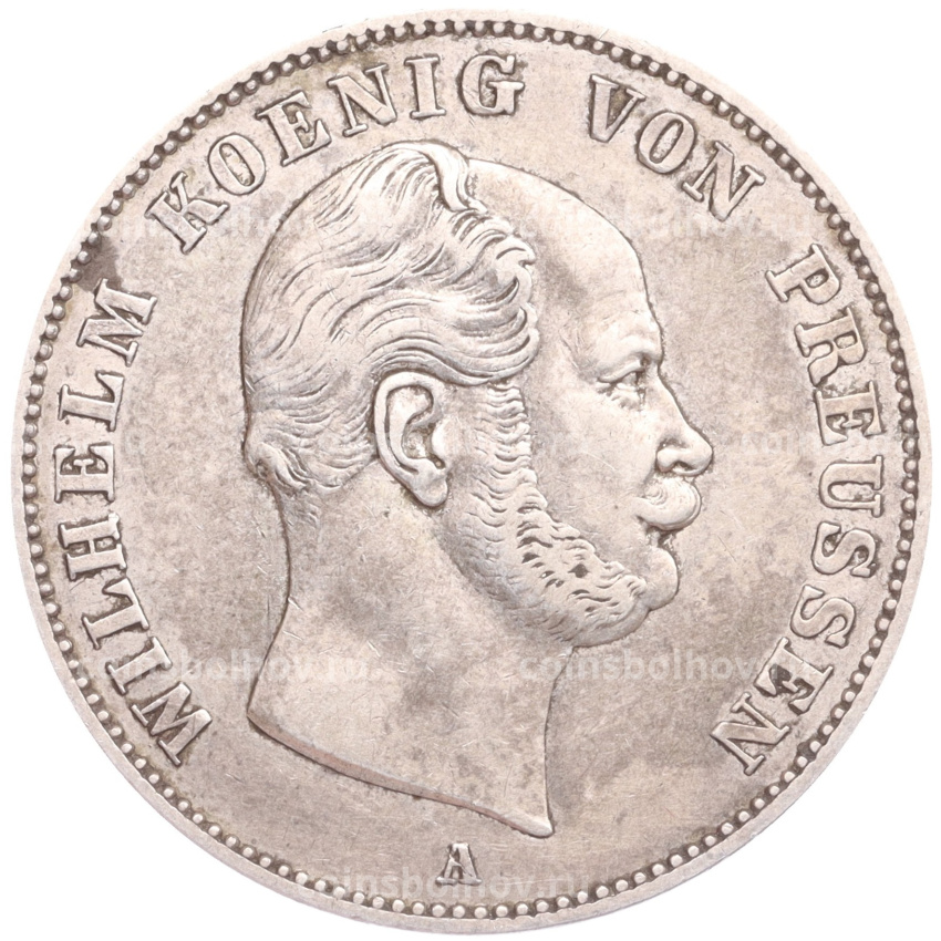 Монета 1 союзный талер 1861 года А Пруссия