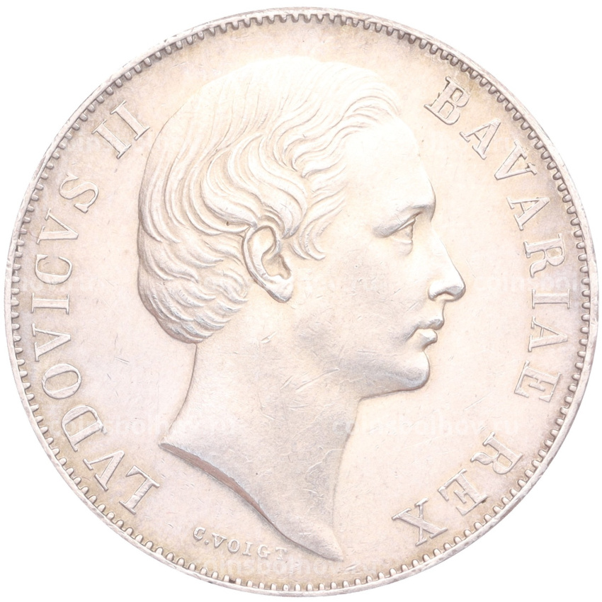 Монета 1 талер 1868 года Бавария (вид 2)