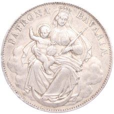 Монета 1 талер 1865 года Бавария (аверс)